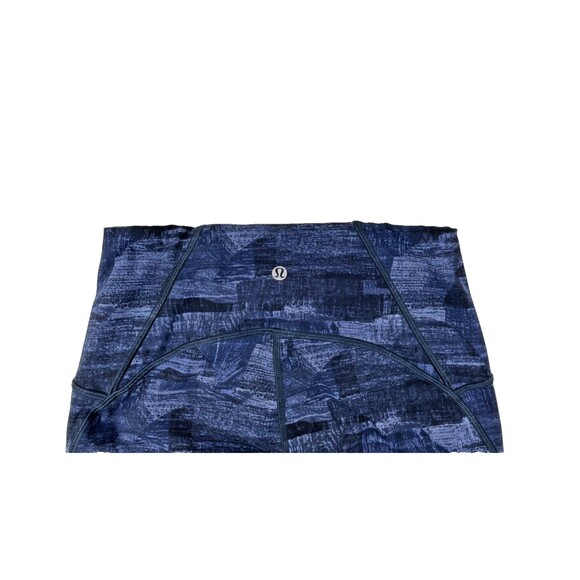 Lululemon Wunder Under High-Rise 25" Cropped Leggings Navy Blue - Women's Size 8 - Picture 5 of 10